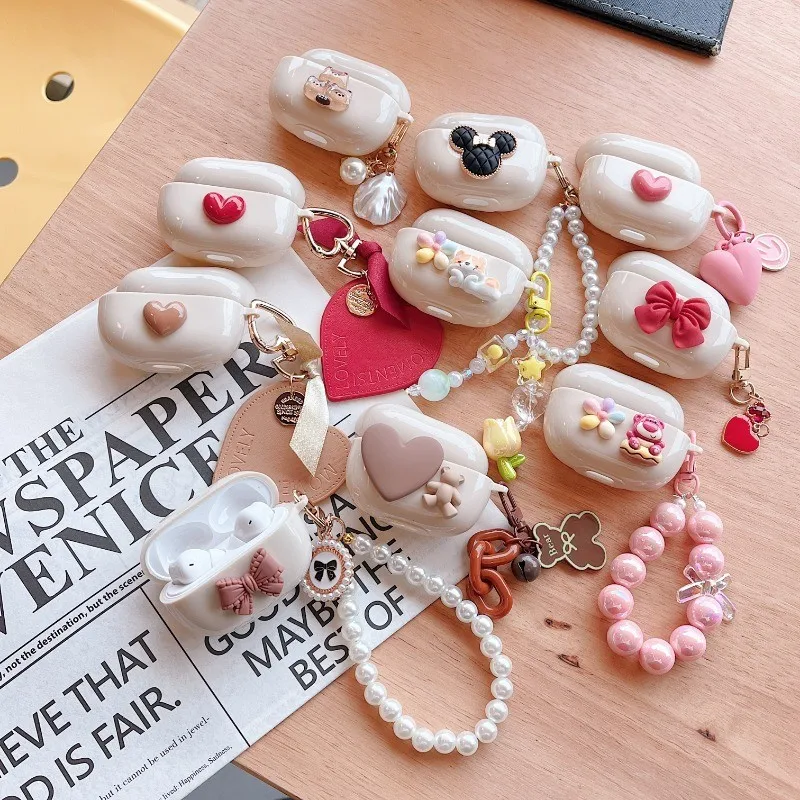 Funda protectora para auriculares Redmi Buds 4 Pro, auriculares Bluetooth, funda suave transparente de dibujos animados - imagen 2