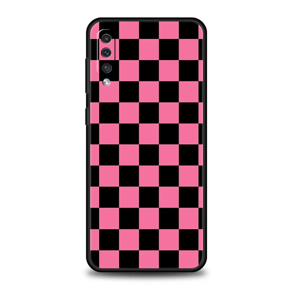 Funda de tablero de ajedrez para Samsung A56 A36 A26 A54 A52 A24 A14 A50 A72 A70 A06 A12 A22 A34 A42 A32 A04s A16 5G - imagen 3
