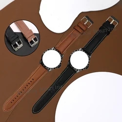 Para Samsung Galaxy Watch 46mm 3 45mm accesorios para reloj inteligente correa de reloj ajustable de cuero sintético cómoda correa de reloj suave