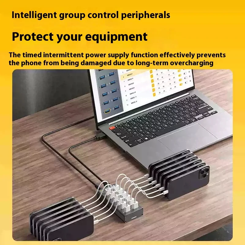 SmartHUB Hub USB 3.0 de 12 puertos Controlado por software Carga inteligente Compatible con LinkPi 5 Gbps - imagen 2