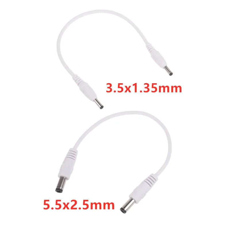 Cable de extensión de alimentación CC, adaptador de 3,5x1,35mm, enchufe hembra a macho, 5,5x2,5, macho a macho, para tira de luz de cámara CCTV