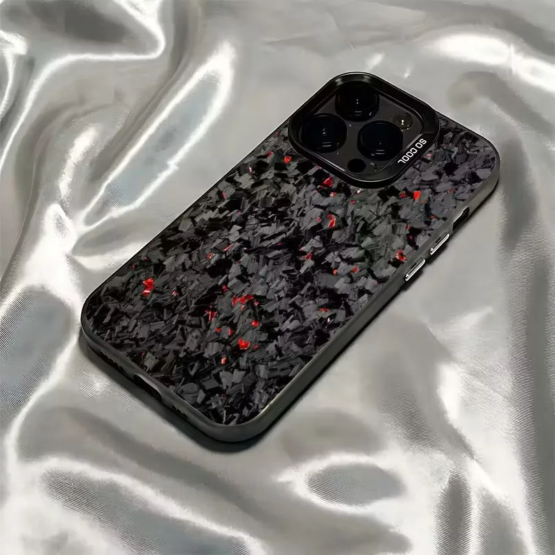 Funda de teléfono con patrón geométrico artístico de fibra de carbono para Xiaomi Poco F7, funda dura a prueba de golpes para Poco X7 Pro 5G X6 X5 F5 F6 Pro - imagen 4