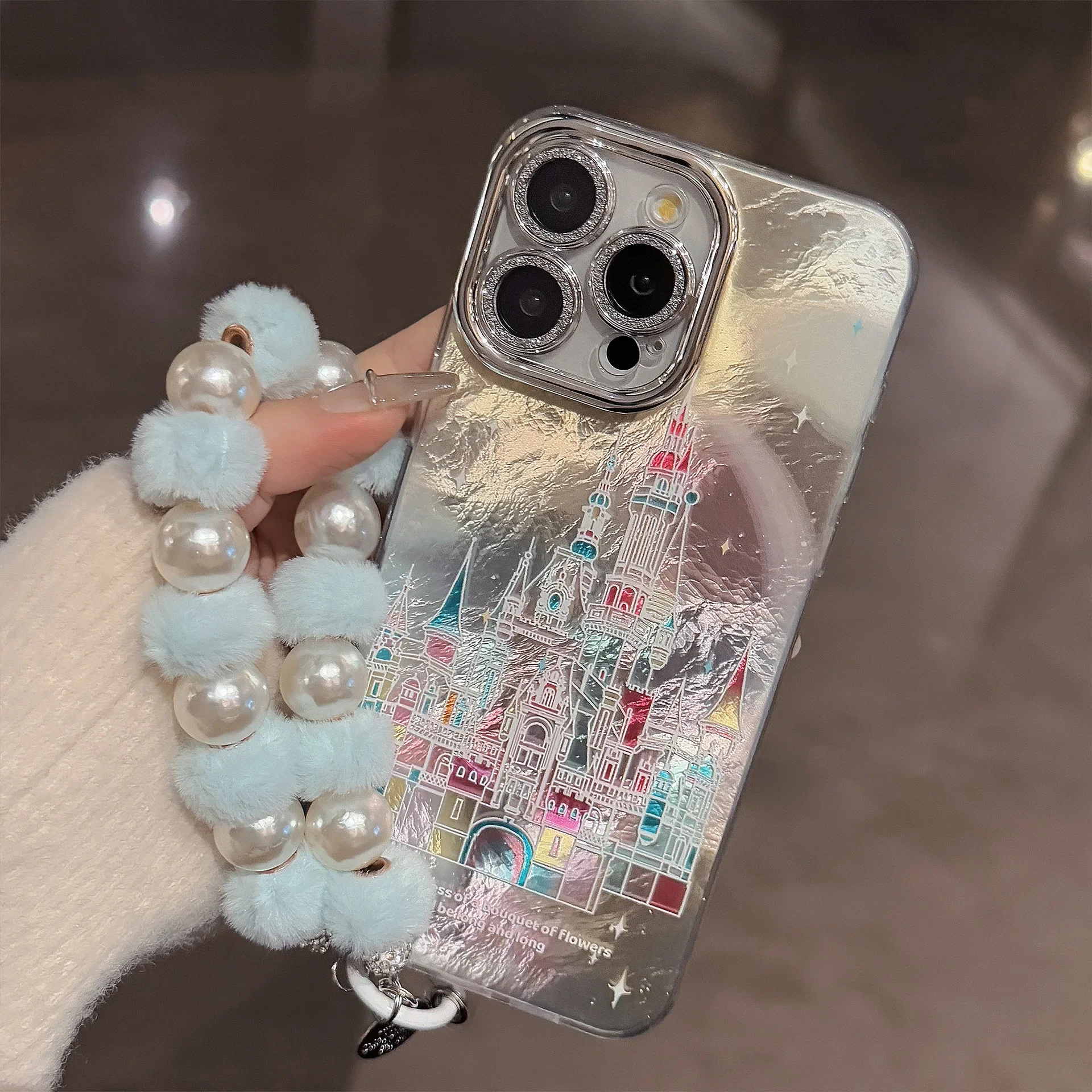 Funda de teléfono Laser Castle con protección de lente y cordón para iPhone 16e 15 14 13 12 Pro Max 11 XR X 8 7 Plus cubierta a prueba de golpes - imagen 3