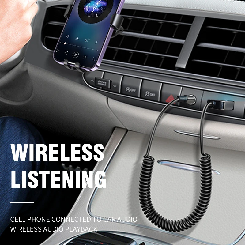 Nuevo Adaptador auxiliar Bluetooth 5,4 para coche USB a 3,5mm estéreo Hifi música receptor de Audio inalámbrico Dongle manos libres para transmisión BT de coche - imagen 4