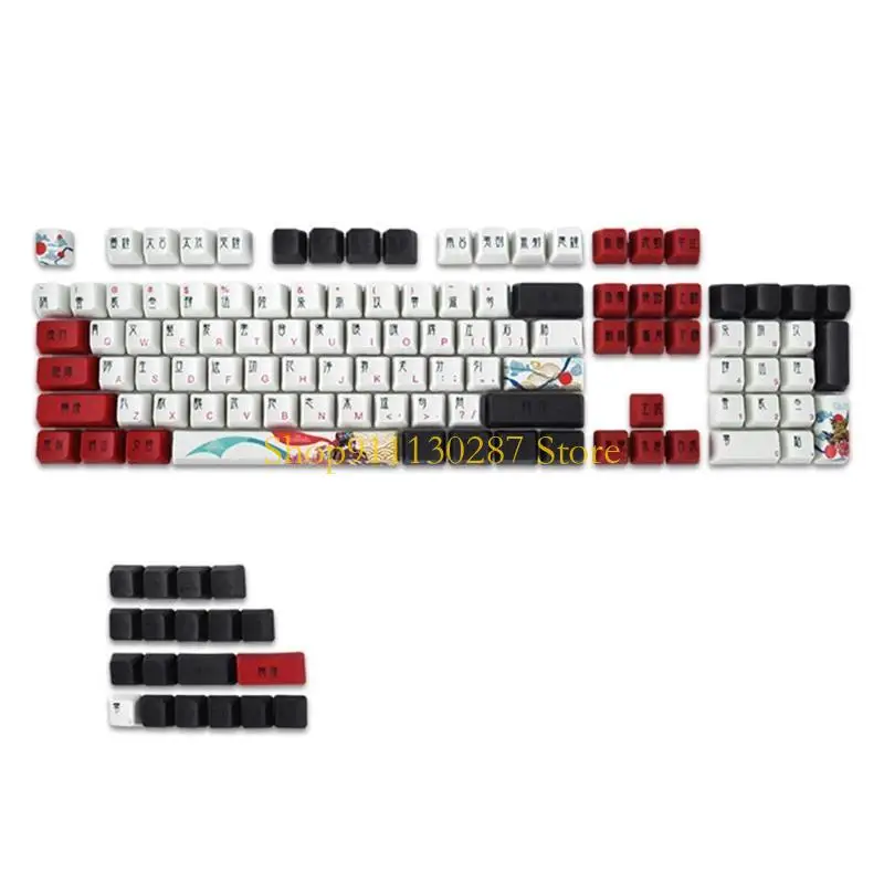 J1HC 123 teclas personalizadas para tapa tecla PBT Dye Sublimation KeyCap Perfil OEM para cubierta teclas para teclado - imagen 2