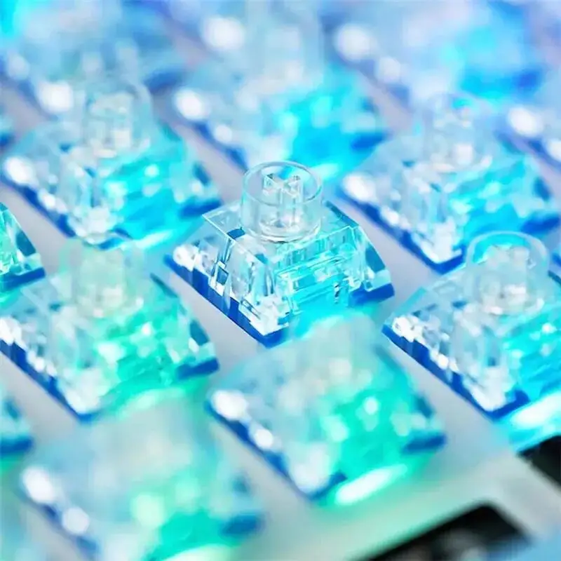 Kailh-interruptores silenciosos de aguas profundas, teclado táctil lineal, interruptor silencioso Pro 60g Lonely Island 45g RGB, interruptor de teclado mecánico de 5 pines - imagen 4