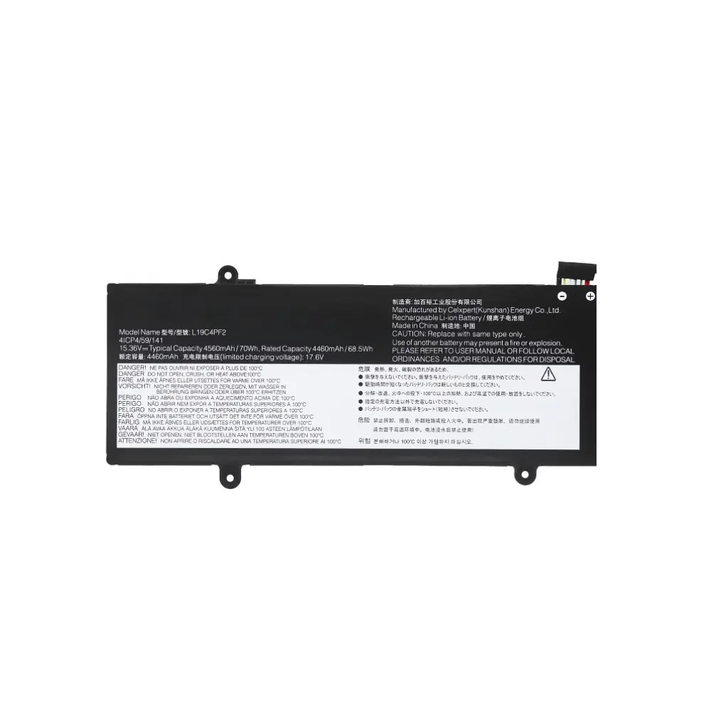 Batería del ordenador portátil de 15,36V 4560mAh/70WH L19C4PF2 L19M4PF2 para la serie Lenovo Yoga 7-15IMH05 S750-15 - imagen 3