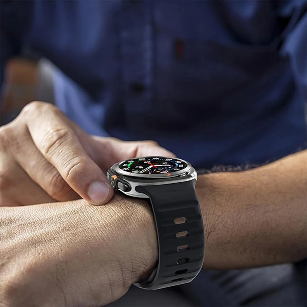 Correa deportiva de silicona para reloj Samsung Galaxy Ultra 2025, pulsera para reloj inteligente GalaxyWatch ultra de 47mm, Correa para hombres y mujeres - imagen 5