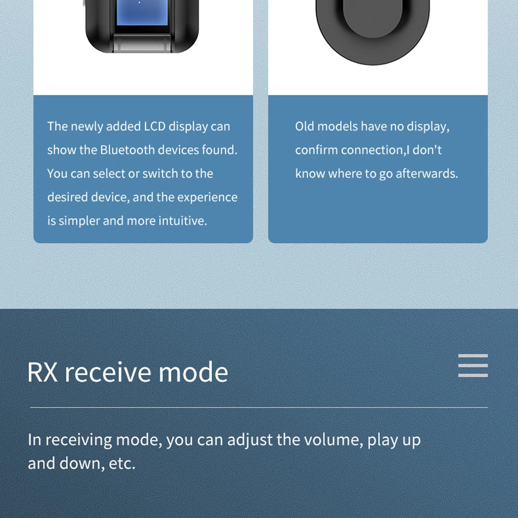 Una pantalla azul y blanca con un botón azul y un botón negro