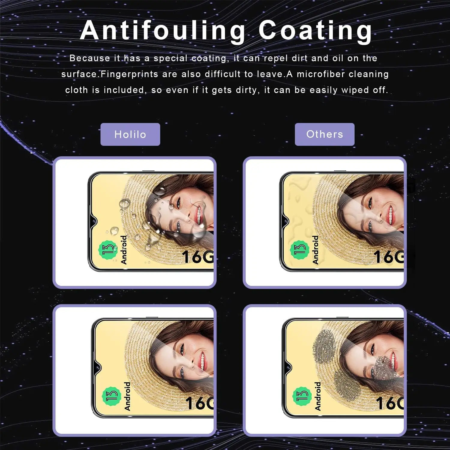 Para Cubot P80/X70 2/3/4PCS Película de vidrio templado HD - imagen 5