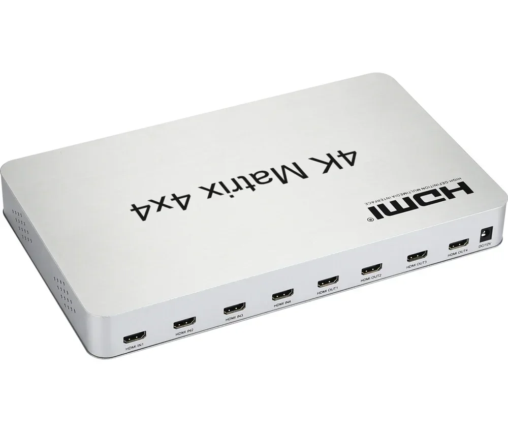 4K HDMI Matrix 4X4 1080p conmutador divisor 4 en 4 salidas convertidor de vídeo interruptor de pantalla múltiple para cámara portátil PC a Monitor de TV - imagen 2