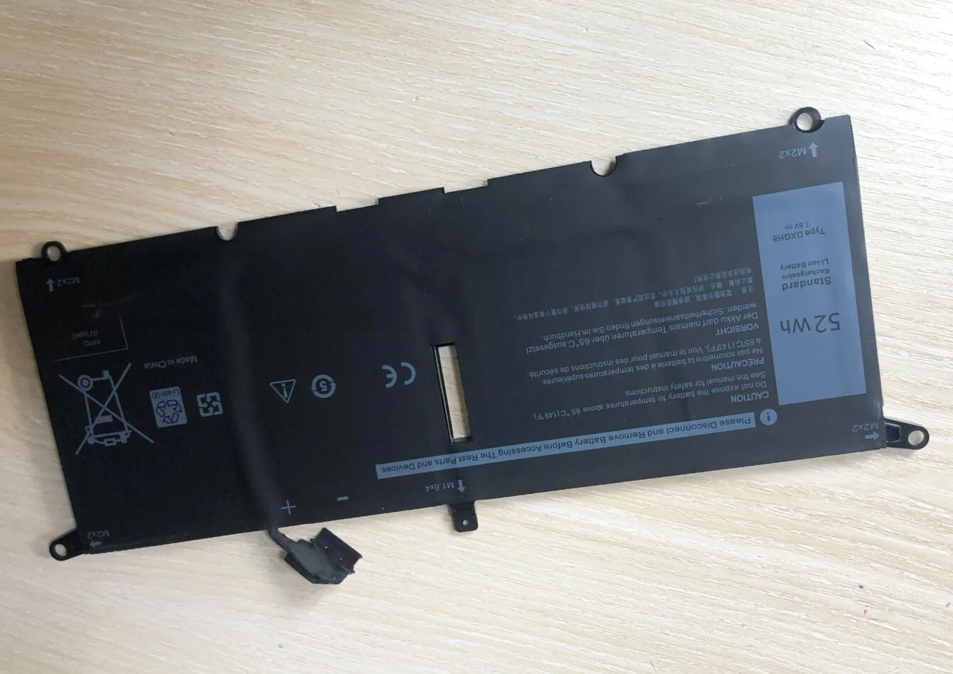 DXGH8-Batería de ordenador portátil para Dell XPS 13 9380 9370 7390, Dell Inspiron 7390 2 en 1 7490 G8VCF 0H754V 0H754V P82G - imagen 3