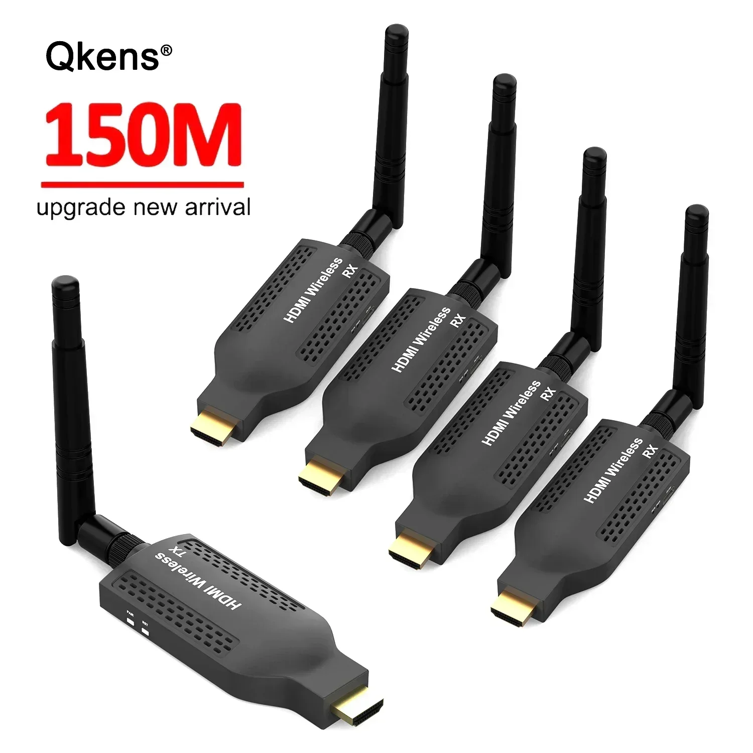 Extensor HDMI inalámbrico Wifi de 150M, transmisor receptor emisor de vídeo 1tx y 2rx 3rx 4rx para DVD TV Box, portátil, PC a proyector de TV - imagen 3
