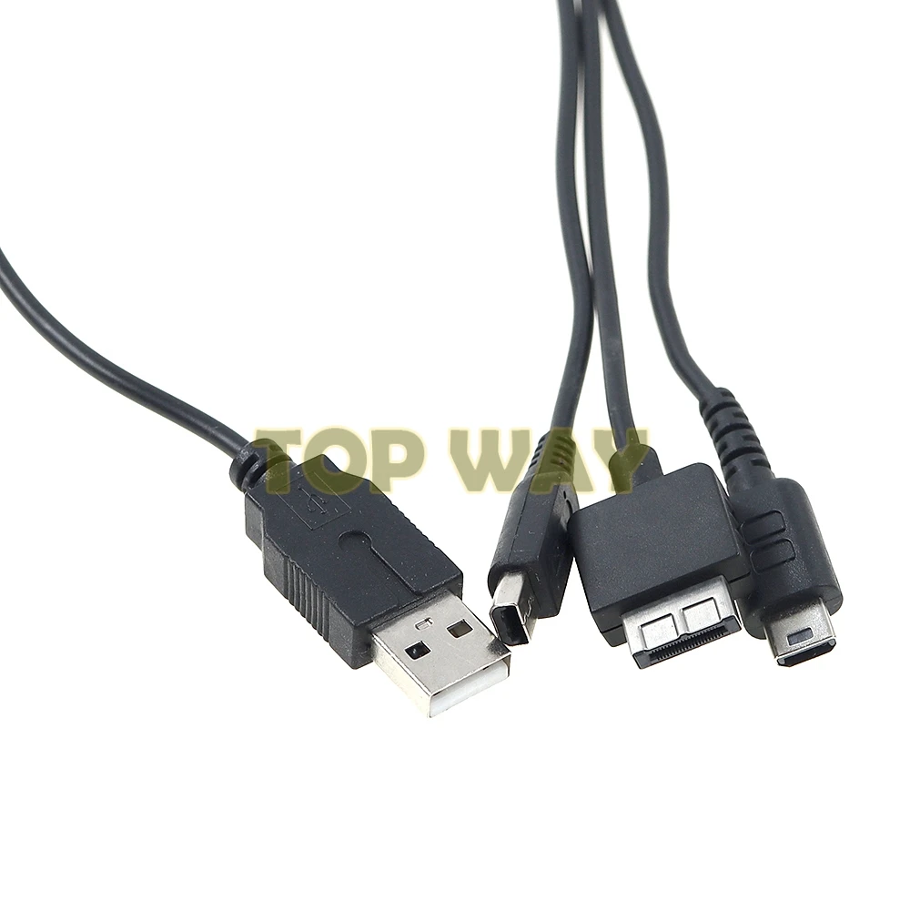 1 Uds. Cable de carga para cargador de energía USB 3 en 1 para Nintendo NDSL NDSI PSV1000 PSV 1000 Cables de carga