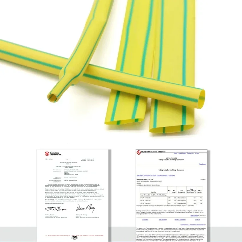 Tubo termorretráctil de 1 ~ 10m, 2:1, amarillo, verde, diámetro 1, 2, 3, 4, 5, 6, 7, 8, 10, 12, 14, 16, 20, 30, 40, 50mm, funda térmica de poliolefina aislada - imagen 5
