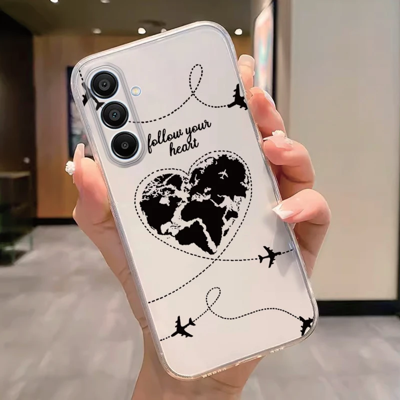 Funda transparente para Samsung Galaxy M35 5G, funda con dibujos de flores, TPU suave, Fundas a prueba de golpes para Samsung M 35, funda de mariposa - imagen 5