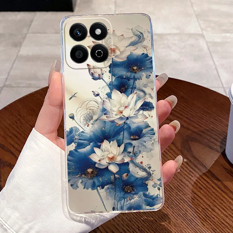 Carcasa para teléfono inteligente Honor X7C 200, funda trasera de silicona suave transparente con patrones de dragón para niños y niñas, carcasa de parachoques - imagen 5