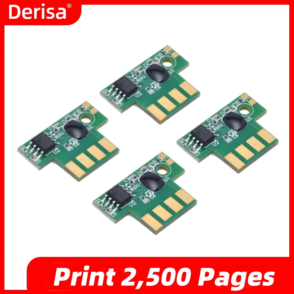 Derisa 8pcs Chip For Lexmark CX310 CX410 CX510 CX310N CX410E CX410DE CX510DE CX510DTHE CX510DHE Toner Cartridge Chip