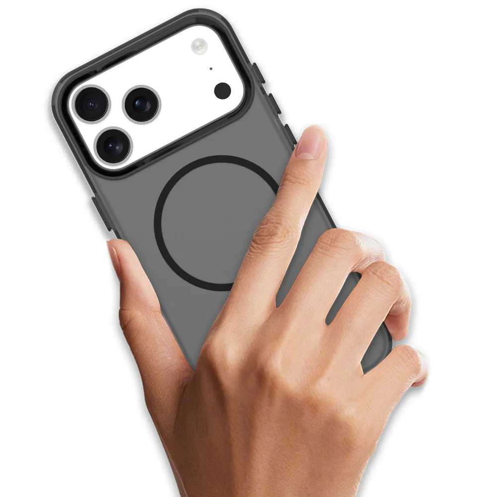 Funda de teléfono magnética translúcida de lujo para iPhone 17 Pro Max 16 15 14 13 12 11 Pro Max 16 Plus protección parachoques a prueba de golpes - imagen 4