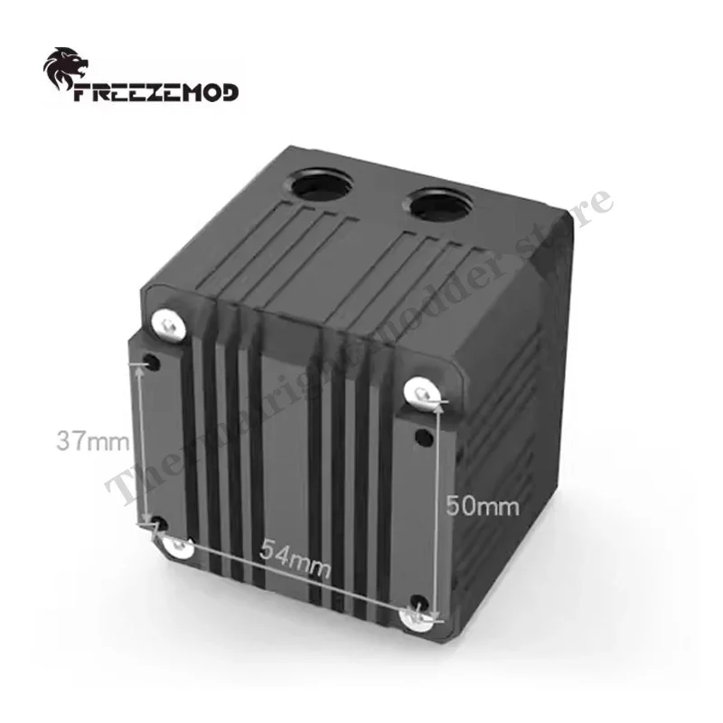 FREEZEMOD Bomba de agua DDC PWM de refrigeración silenciosa para PC, circulación de 3,5 metros, flujo de 650L/H, armadura de Metal, cubierta superior POM PU-EG4 - imagen 3