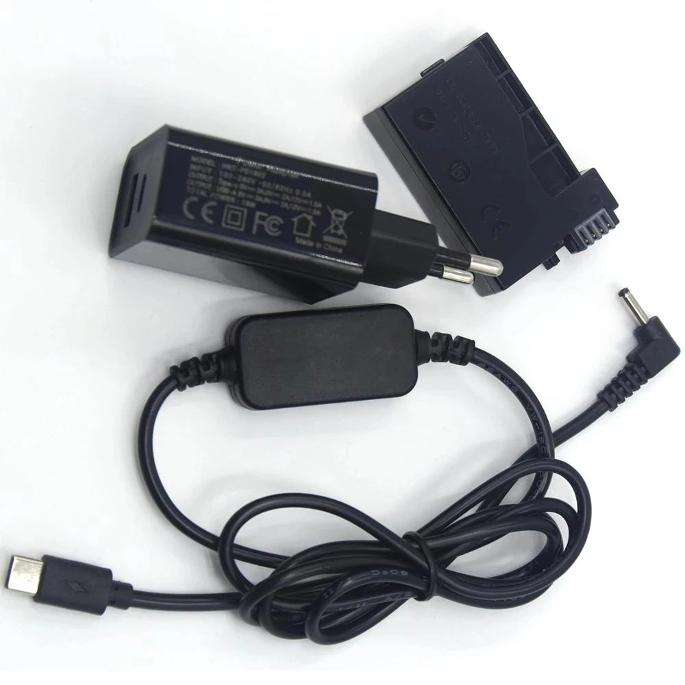 Acoplador DR-E8 batería ficticia, Cable cargador USB tipo C, cargador PD para Canon EOS T2i, T3i, T4i, T5i, 550D, 600D, 650D, 700D, X4, X5, X6 - imagen 3