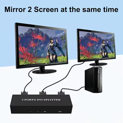 Divisor DVI 1 en 2 DVI-D 1080P para Monitor y Proyector