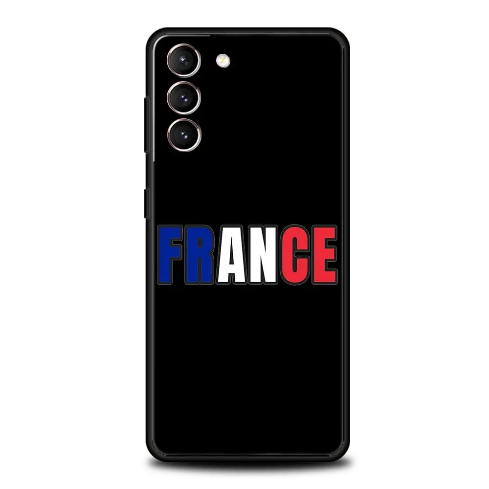 Funda de teléfono con bandera de Francia para Samsung Galaxy S24, S23, S22, S20 Ultra, S21 FE, 5G, S10, S9 Plus, S10E, S8, funda de silicona suave - imagen 5