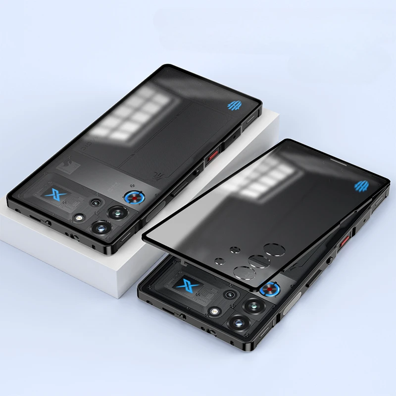 Funda para Nubia Red Magic 10 Pro Plus, cubierta trasera mate de aleación de aluminio de lujo de un solo lado para RedMagic 10 Pro, parachoques a prueba de golpes