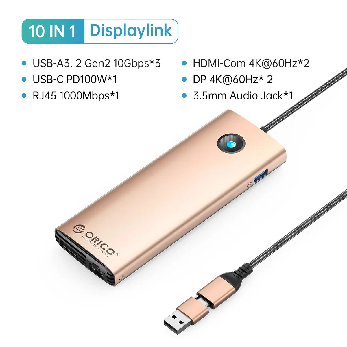 10-in-1 4K60Hz Gold