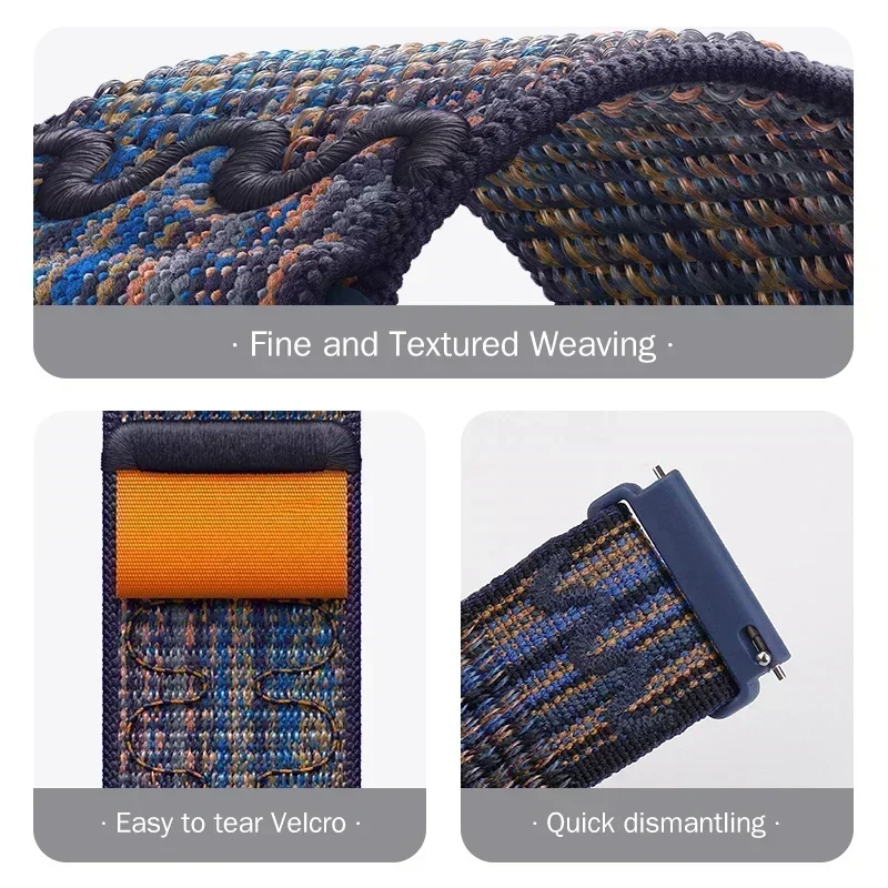 Correa de nailon bordada para reloj OPPO X X 2/4Pro, pulsera deportiva para reloj inteligente OPPO OnePlus Watch 2 2R/OnePlus de 46mm - imagen 4