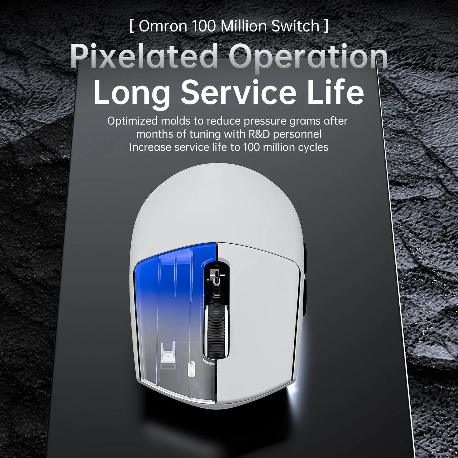 ATTACK SHARK G3PRO Ratón para juegos inalámbrico 1K Hz RGB Base magnética |   62g ultraligero |   Sensor PAW3311 |   Clics OMRON 100M - imagen 4