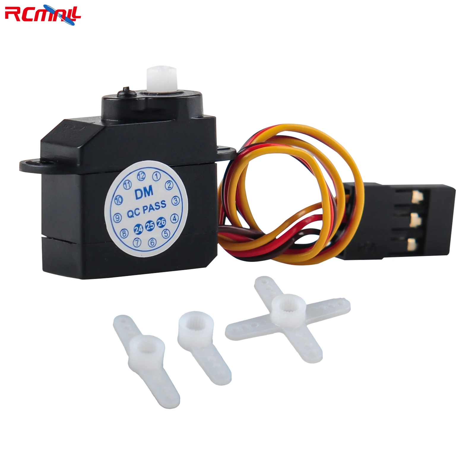 DM-S0020 2,1g RC Micro Servo 180 grados 4,8 V-6V 2g Sub Mini servo para piezas de Hobby RC