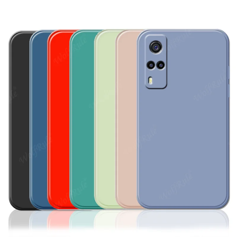 Para Vivo Y53S funda para Vivo Y53S funda de silicona a prueba de golpes teléfono armadura trasera TPU funda suave para Vivo Y53S 4G Fundas 6,58" - imagen 3