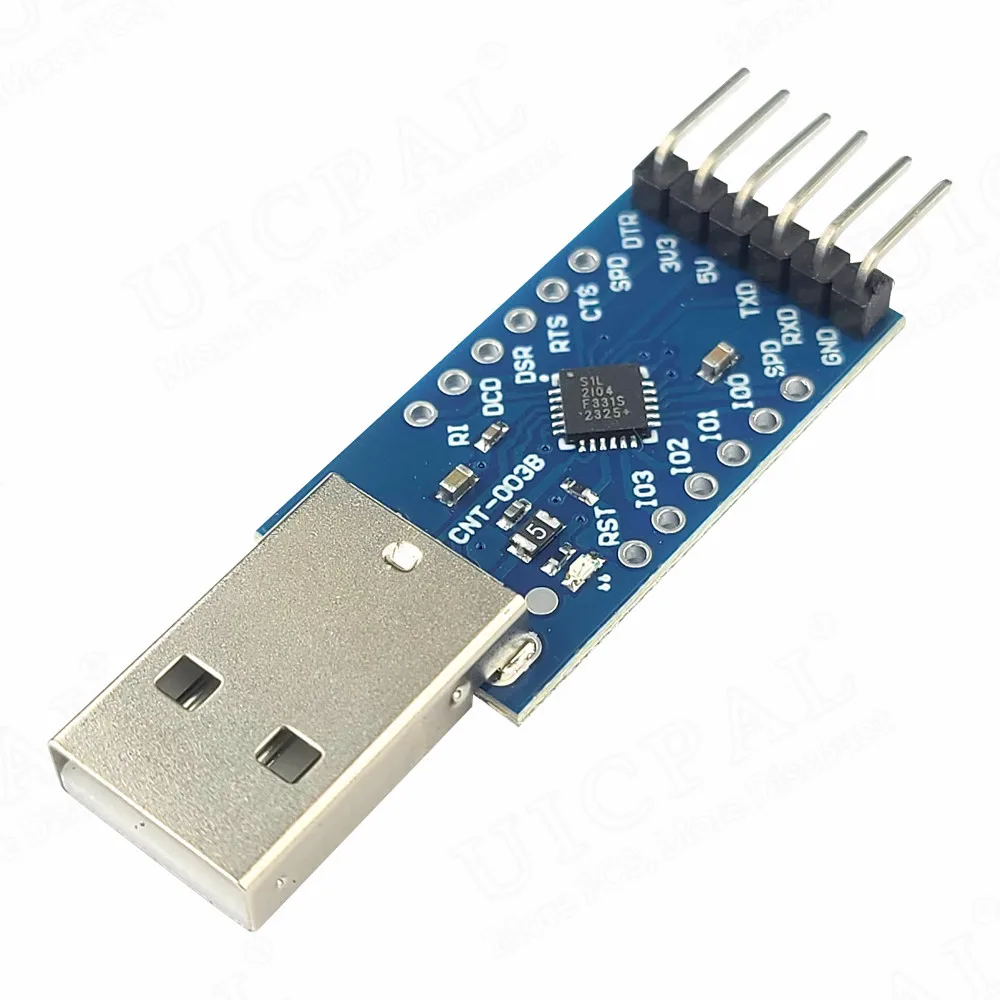 Módulo de descarga de puerto serie CP2104 USB a TTL, descarga STC, módulos de placa de conversión de Flash de grabación, 6 pines - imagen 3