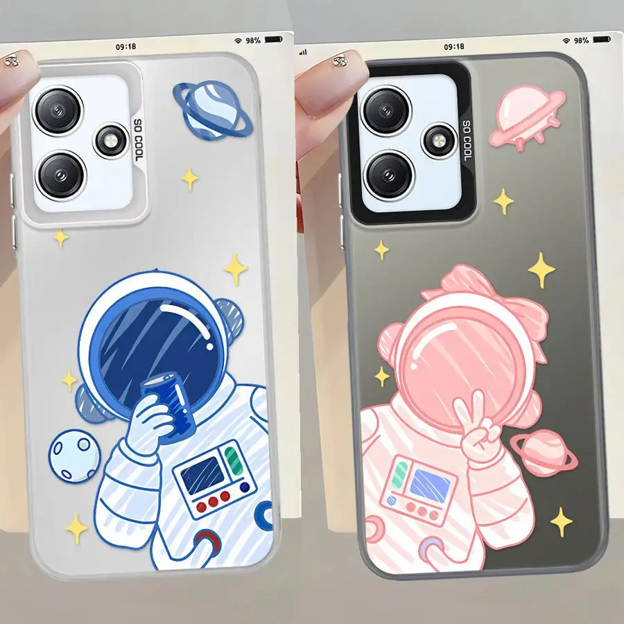 Funda de astronauta espacial de dibujos animados para Xiaomi Redmi 14C 12 A1 A3 A2 Plus 13 A4 13C 12C A3x funda suave