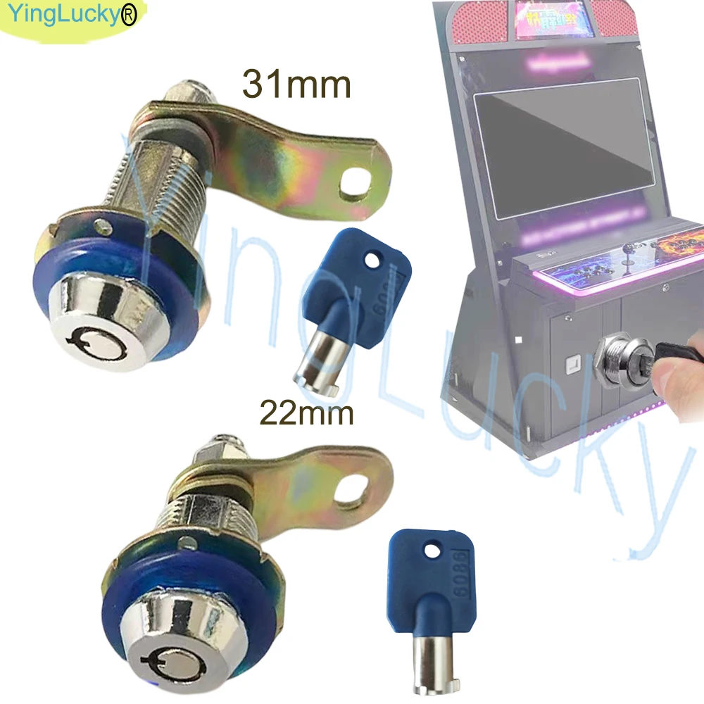 Cerradura CAM Arcade con llave para gabinetes de madera