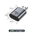 USB A M to Type C F