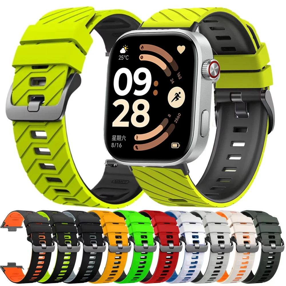 Correa deportiva suave para Redmi Watch 6 5 4, repuesto de silicona para Xiaomi Mi Band 9 Pro/Mi Band 8 Pro, accesorios de pulsera - imagen 2