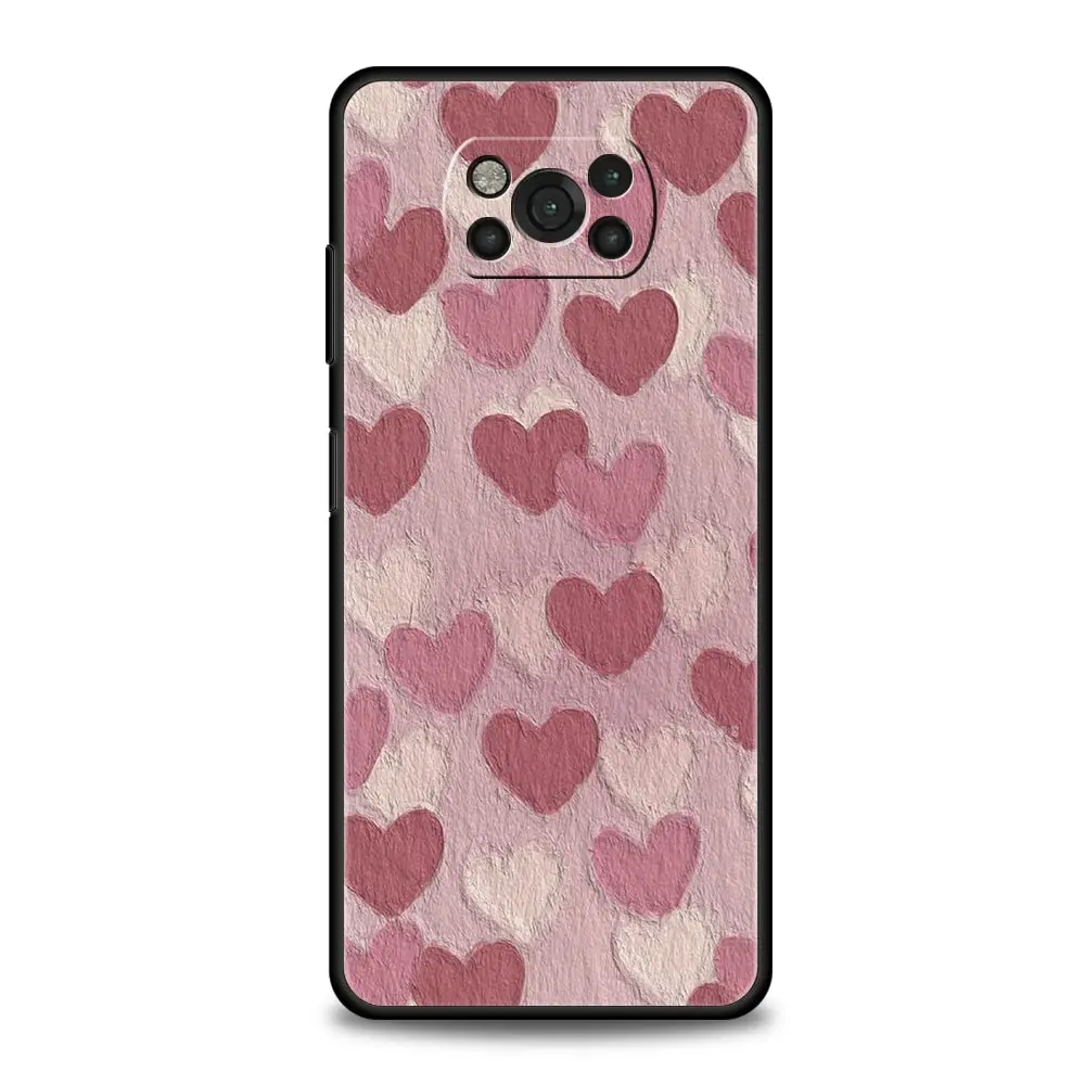 Love flower Art funda de teléfono para Xiaomi Poco X6 X5 Pro X4 X3 NFC F5 Pro F4 F3 GT M5 M4 Pro 5G M3 C51 C50 C55 - imagen 2