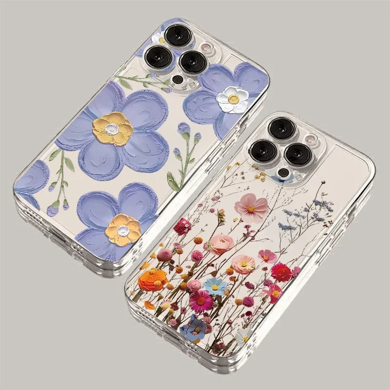Funda de flor violeta para Samsung Galaxy A16 A15 A25 A33 A34 A14 A23 A24 A53 A54 A73 A35 A55 A56 A36 A26 4G 5G - imagen 2