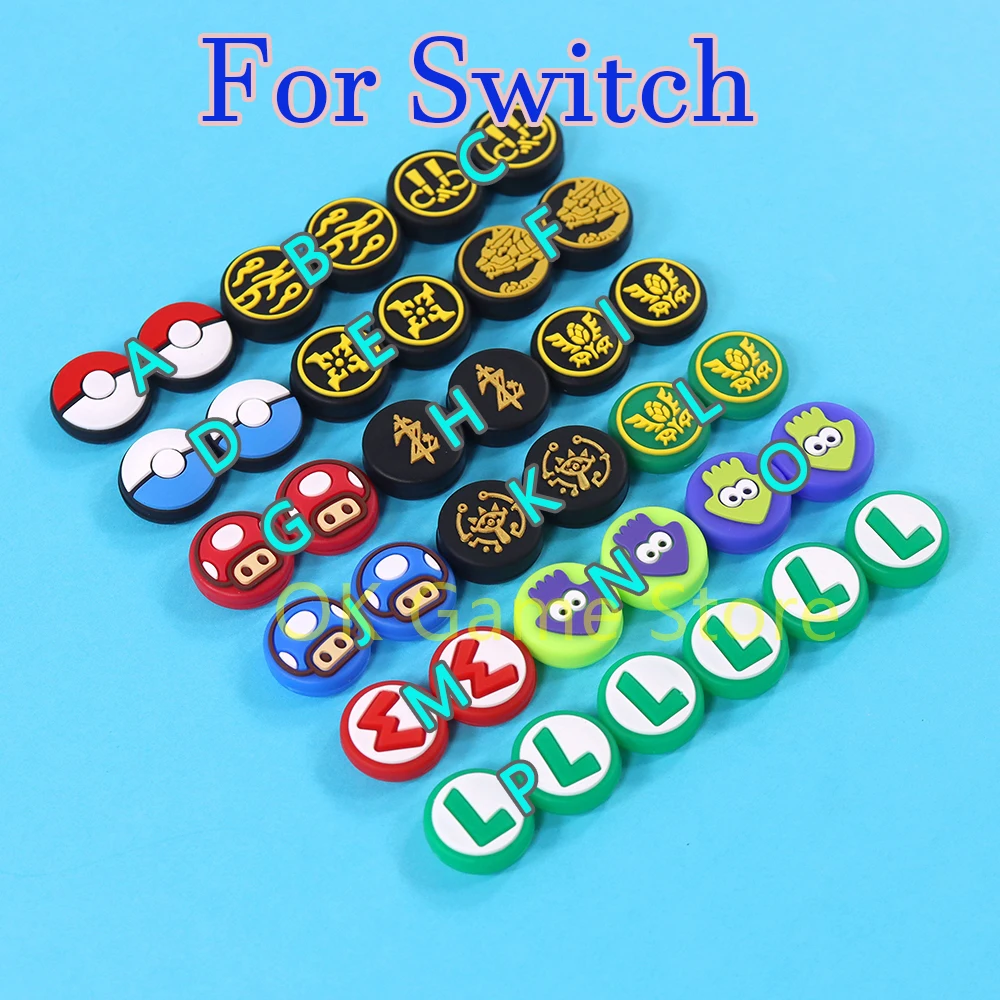 4 Uds para Nintendo switch joycon Thumb Stick Grip Cap Monster Hunter thumb grip cap Joystick cubierta para switch lite joystick cap