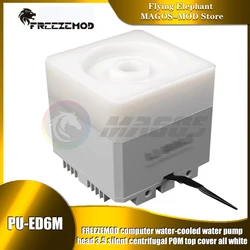FREEZEMOD Bomba de Agua 3,5 m para PC – Flujo 500 L/h, Cubierta Blanca PU‑ED