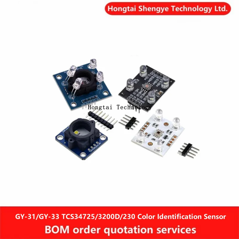 GY-31/GY-33 TCS34725 con lente gran angular TCS3200D/TCS230 Módulo sensor de identificación de color - imagen 2