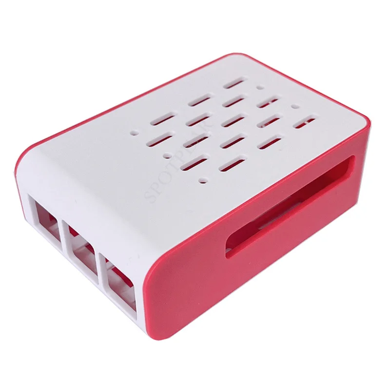 Caja de refrigeración Raspberry Pi 5 roja y blanca para enfriador activo oficial - imagen 4