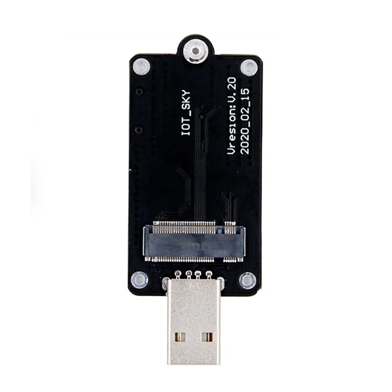 Adaptador M.2 a USB2.0 Antena B Key NGFF Convertidor de tarjeta WWAN inalámbrico con ranura para tarjeta SIM Módulo 3G 4G