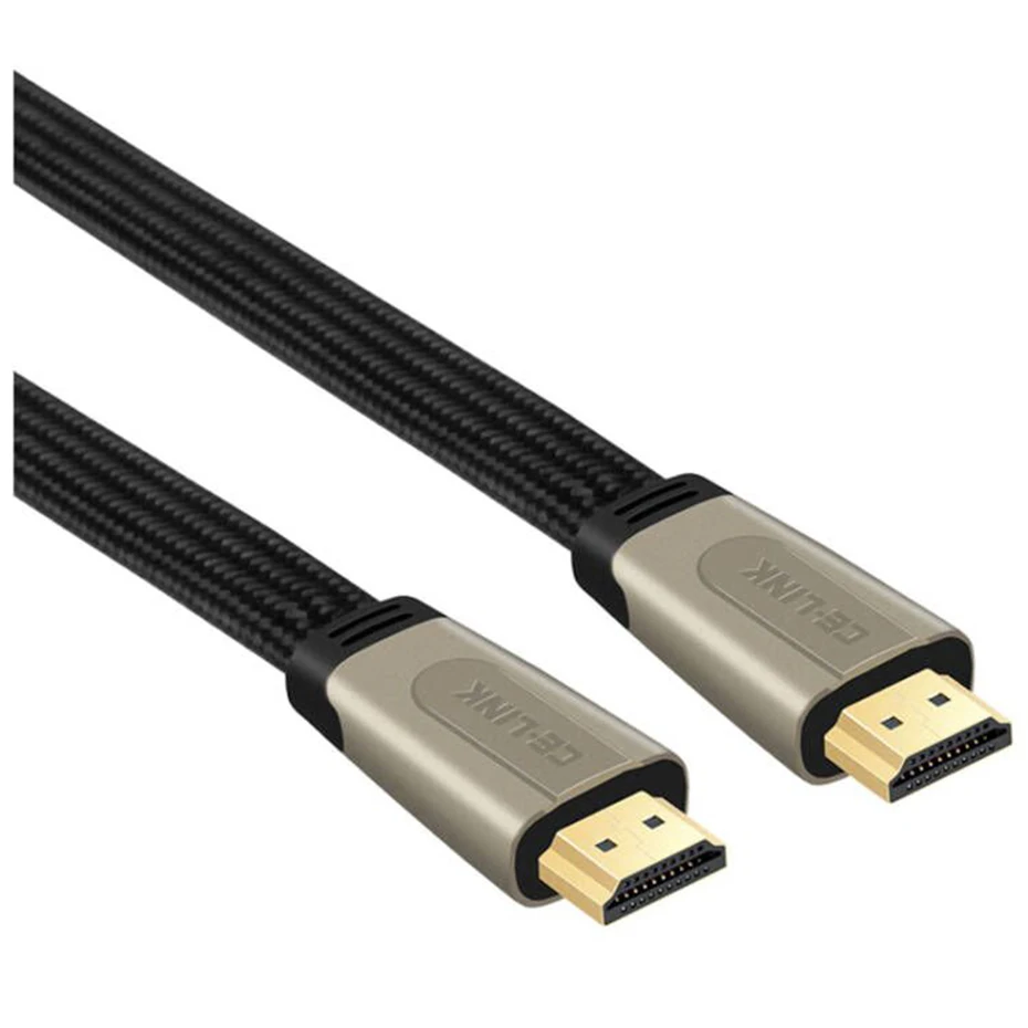 Cable HDMI 2,0 Premium, cable HDMI plano, Ultra largo, 8M/12M/1M, 4K, 60Hz, HDR, de aleación de Zinc, para PS5, Xbox, Apple, TV, PC, HDTV, PS4 - imagen 5