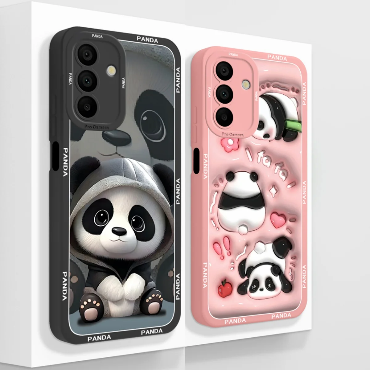 Para Samsung Galaxy A17 A07 funda lindo Panda suave silicona líquida anticaída fundas traseras de teléfono para Samsung A 17 A 07 pareja parachoques
