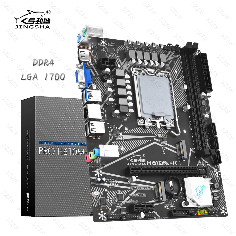 Placa base JINGSHA H610 DDR4 memoria de escritorio de doble canal compatible con procesador LGA1700 12/13/14