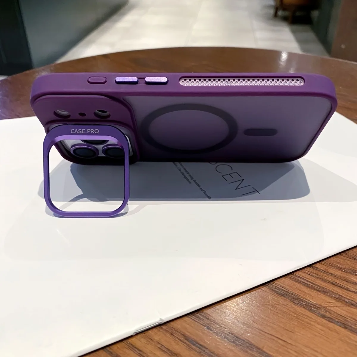 Funda de teléfono magnética de lujo a prueba de golpes para iPhone 17 13 12 15 14 16 Pro Max Plus 17Pro 17 Air fundas protectora de lente con soporte de Metal, fundas para iphone 17 16 pro max - imagen 4