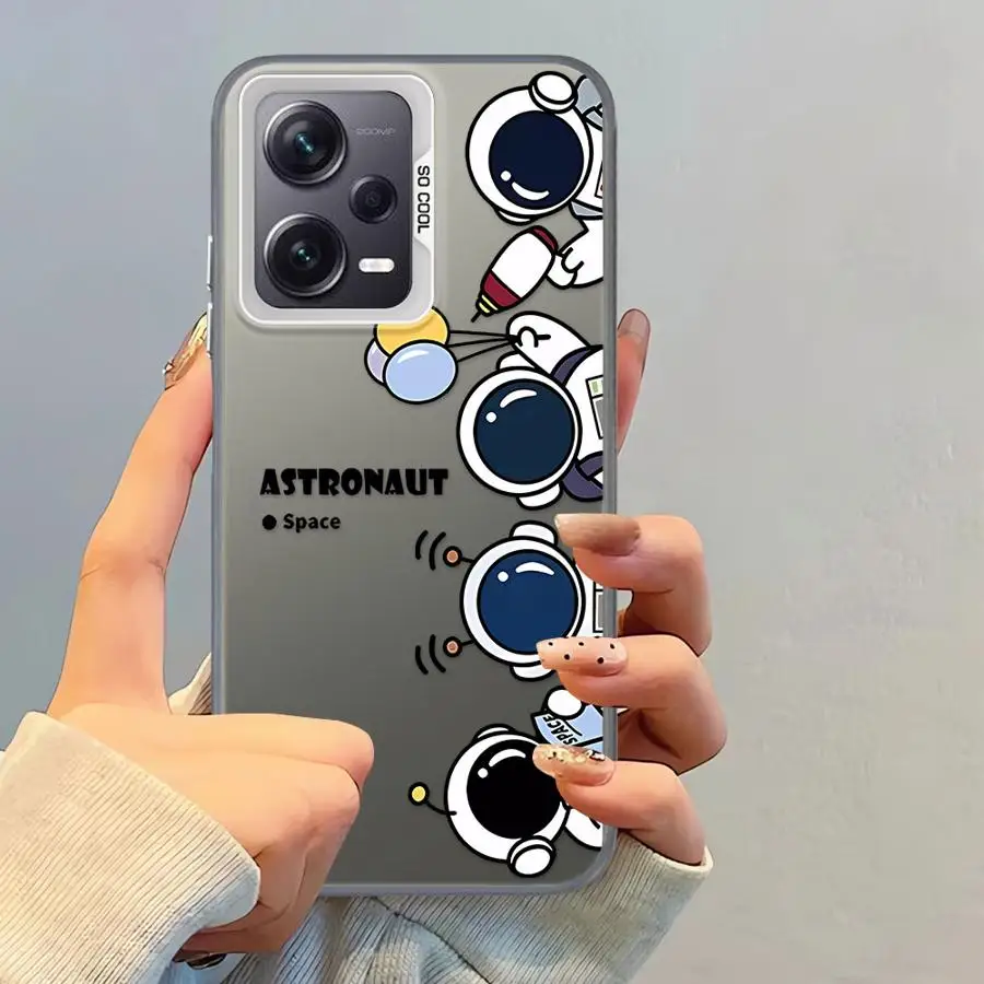 Funda con estampado de astronauta de dibujos animados para Xiaomi Redmi Note 10 11 Pro 11s 12 13 14 Pro Plus 10s, funda suave - imagen 4